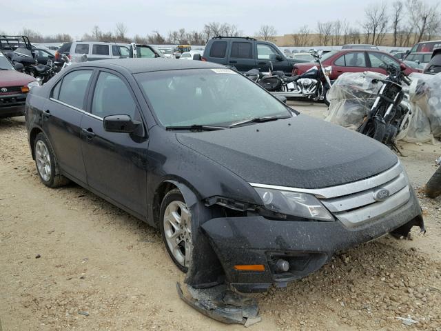 3FAHP0HA1AR145342 - 2010 FORD FUSION SE BLACK photo 1