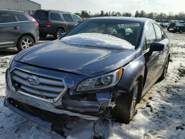 4S3BNAC68F3025851 - 2015 SUBARU LEGACY 2.5 BLUE photo 2