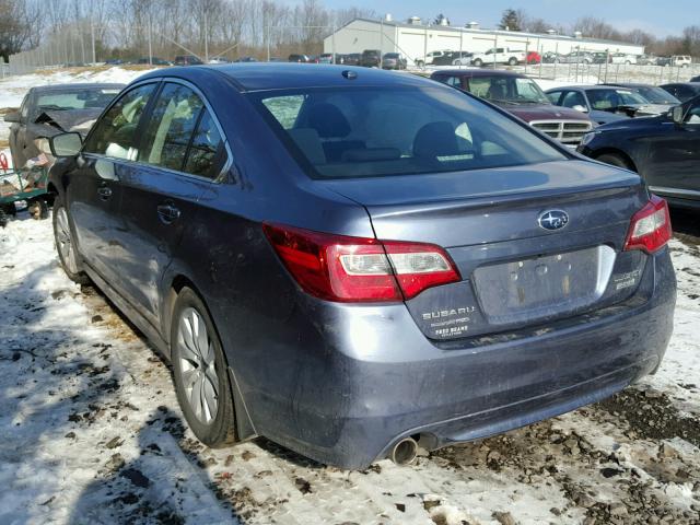 4S3BNAC68F3025851 - 2015 SUBARU LEGACY 2.5 BLUE photo 3