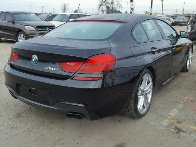 WBA6B2C51FGB99261 - 2015 BMW 650 I BLACK photo 4