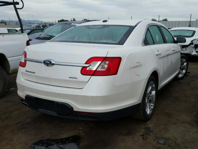 1FAHP2EW4AG151395 - 2010 FORD TAURUS SEL WHITE photo 4