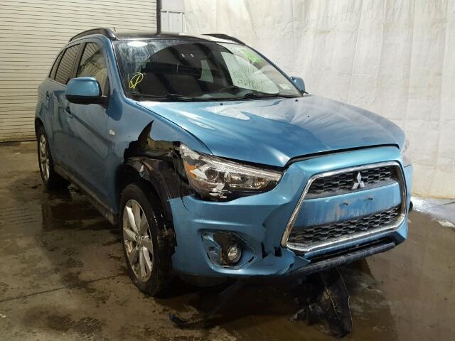 4A4AR4AU4DE003505 - 2013 MITSUBISHI OUTLANDER TEAL photo 1