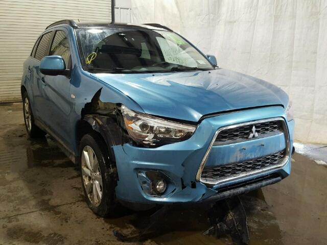 4A4AR4AU4DE003505 - 2013 MITSUBISHI OUTLANDER TEAL photo 9