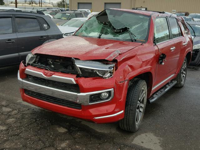 JTEBU5JR6F5234836 - 2015 TOYOTA 4RUNNER SR RED photo 2