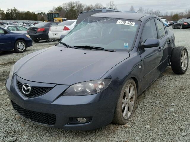 JM1BK32F481186153 - 2008 MAZDA 3 I BLUE photo 2