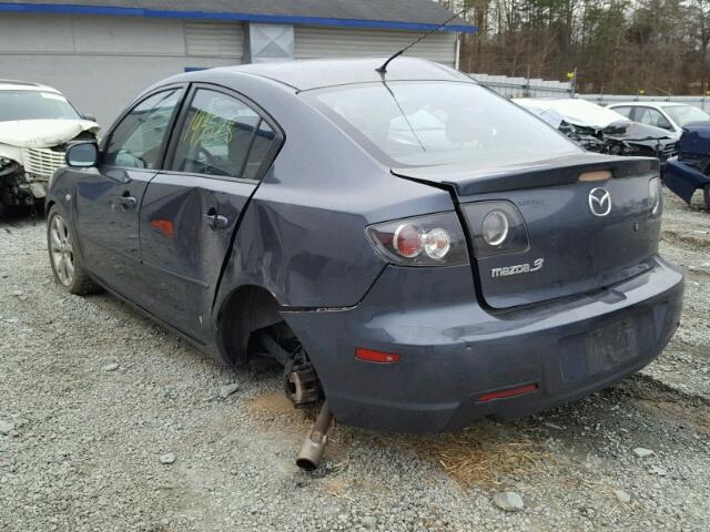 JM1BK32F481186153 - 2008 MAZDA 3 I BLUE photo 3