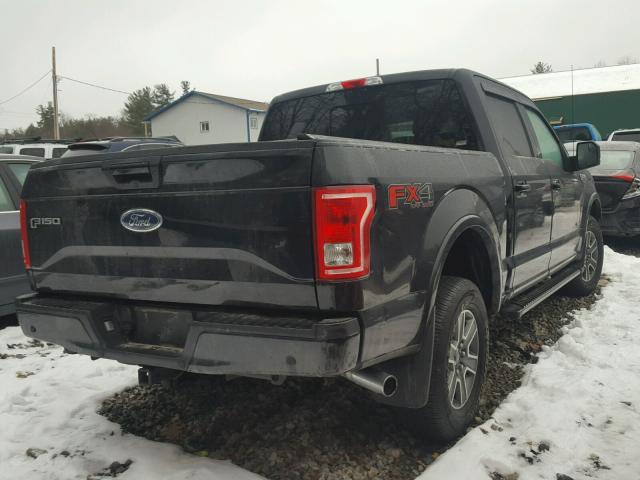 1FTEW1EG2GFB06537 - 2016 FORD F150 SUPER BLACK photo 4