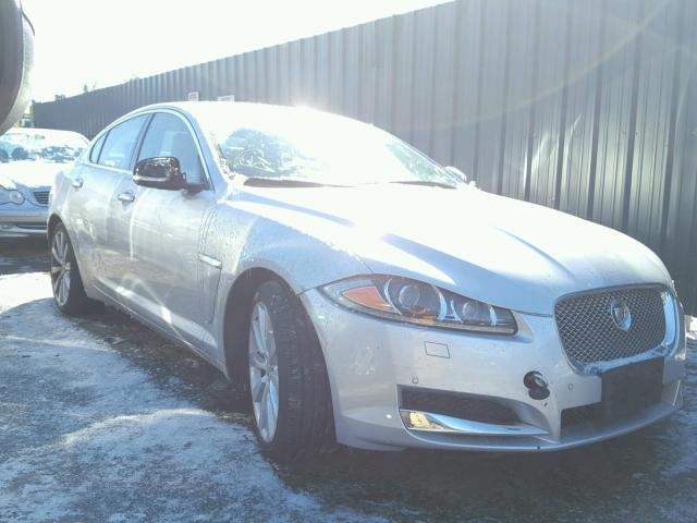 SAJWJ0EF5D8S74808 - 2013 JAGUAR XF SILVER photo 1