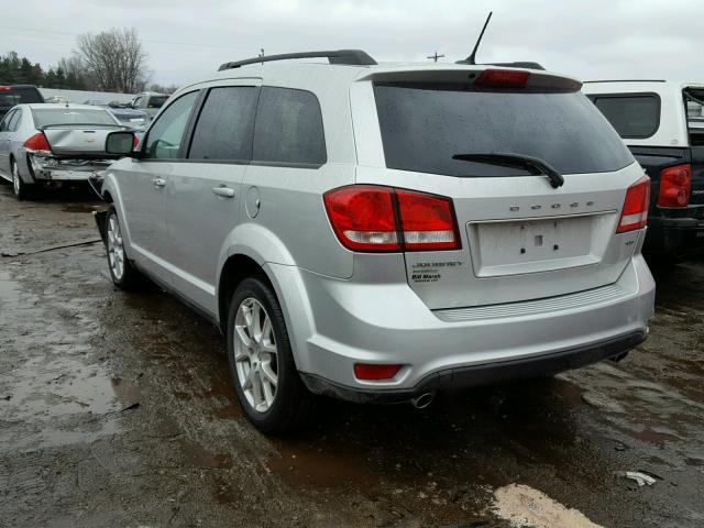 3C4PDDBG3DT504703 - 2013 DODGE JOURNEY SX SILVER photo 3