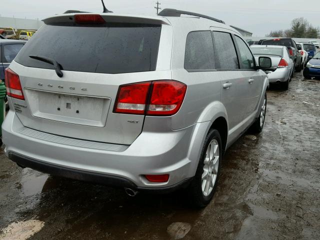 3C4PDDBG3DT504703 - 2013 DODGE JOURNEY SX SILVER photo 4