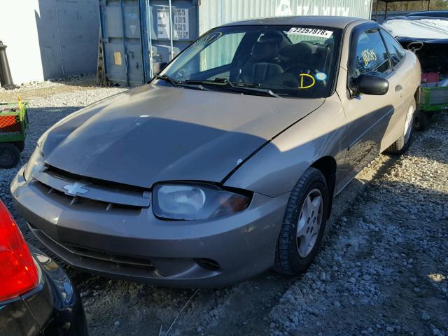 1G1JC12F257155448 - 2005 CHEVROLET CAVALIER TAN photo 2