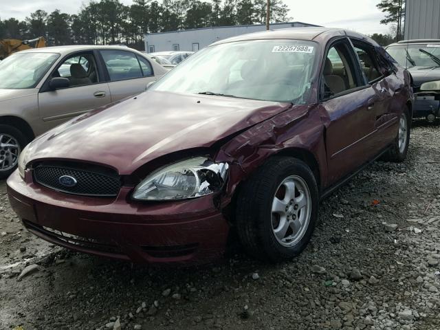 1FAFP53U47A183219 - 2007 FORD TAURUS SE MAROON photo 2