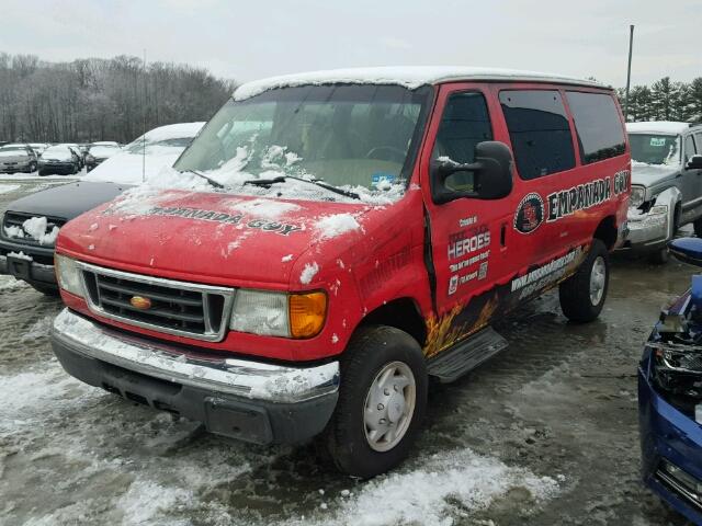 1FMNE31P75HA61211 - 2005 FORD ECONOLINE TWO TONE photo 2