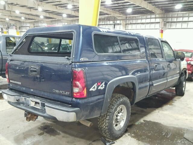 1GCGK13U45F830000 - 2005 CHEVROLET SILVERADO BLUE photo 4