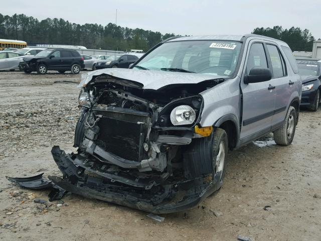 JHLRD68424C023423 - 2004 HONDA CR-V LX SILVER photo 2