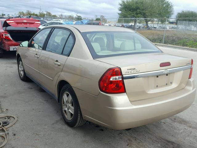 1G1ZT52865F151422 - 2005 CHEVROLET MALIBU LS GOLD photo 3