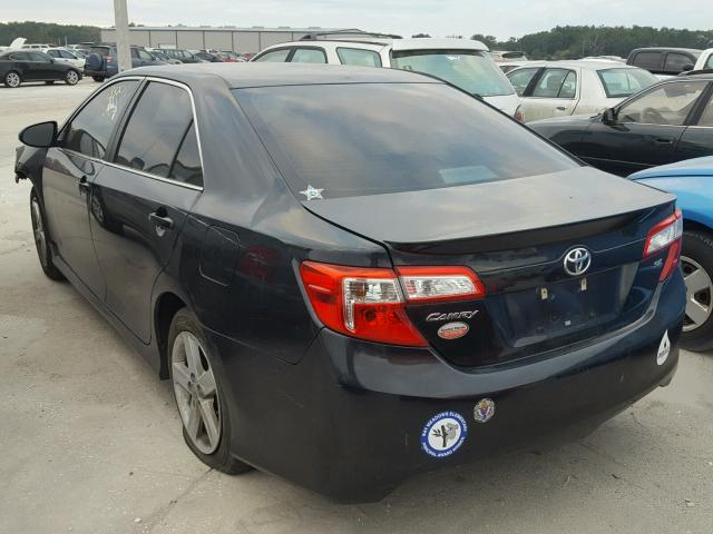 4T1BF1FK8DU678110 - 2013 TOYOTA CAMRY L BLACK photo 3