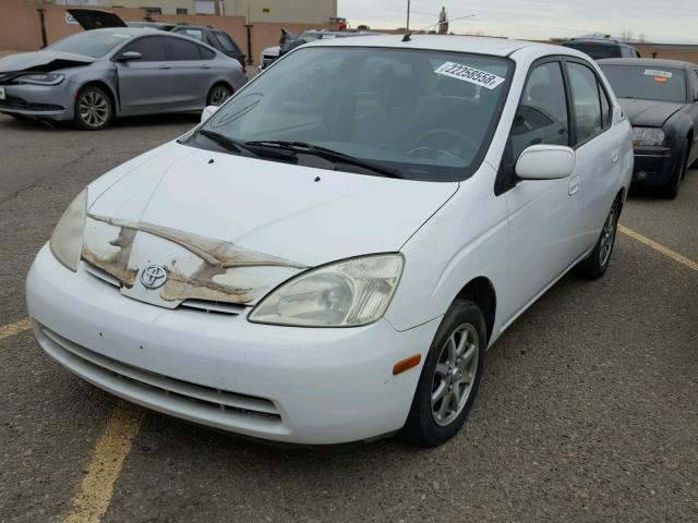 JT2BK18U220069834 - 2002 TOYOTA PRIUS WHITE photo 2