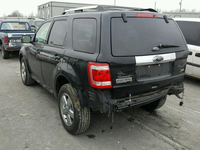 1FMCU0EG8BKC23168 - 2011 FORD ESCAPE LIM BLACK photo 3