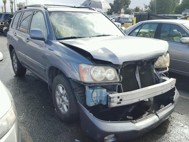 JTEGF21A620063456 - 2002 TOYOTA HIGHLANDER BLUE photo 1