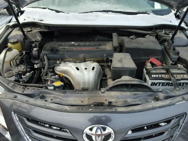 4T4BE46K98R043932 - 2008 TOYOTA CAMRY CE GRAY photo 7