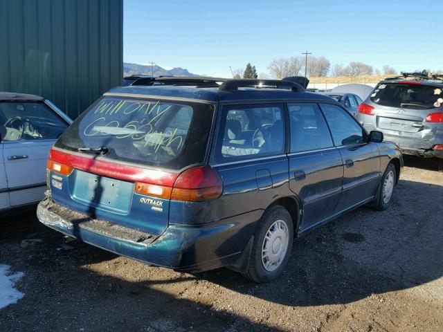 4S3BK4359T6307895 - 1996 SUBARU LEGACY L GREEN photo 4