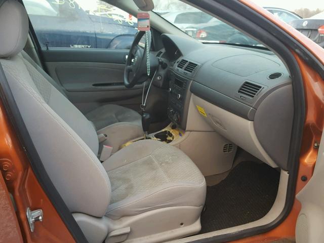 1G1AL55F467717127 - 2006 CHEVROLET COBALT LT ORANGE photo 5