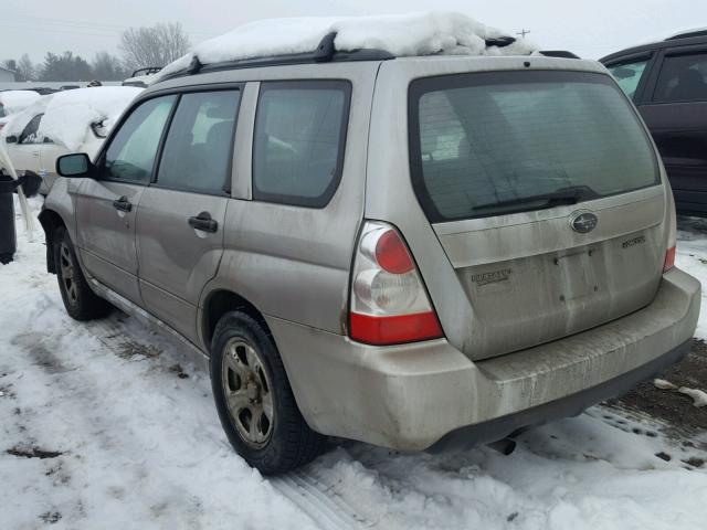 JF1SG63647H739686 - 2007 SUBARU FORESTER 2 SILVER photo 3