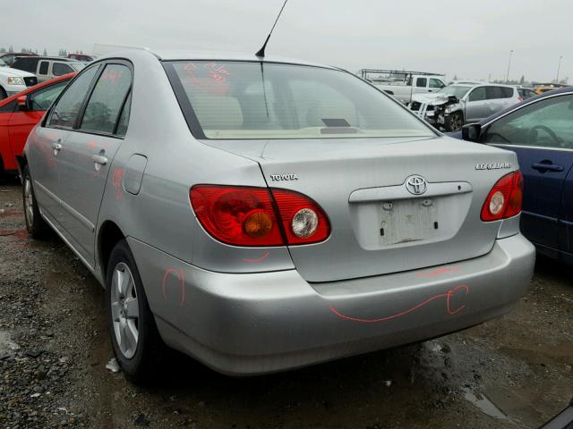 1NXBR38E34Z231730 - 2004 TOYOTA COROLLA CE SILVER photo 3