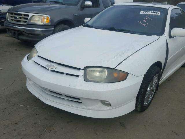 1G1JH14F547101400 - 2004 CHEVROLET CAVALIER L WHITE photo 9