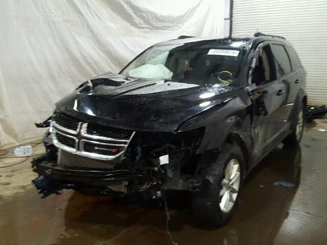 3C4PDCBGXFT556651 - 2015 DODGE JOURNEY SX BLACK photo 2