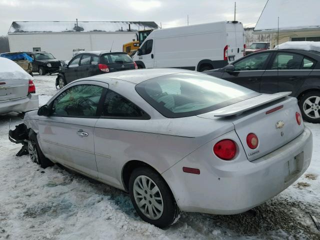 1G1AK12F757610085 - 2005 CHEVROLET COBALT SILVER photo 3