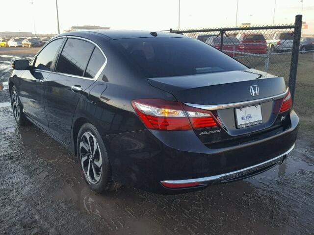 1HGCR2F71HA274138 - 2017 HONDA ACCORD EX BLACK photo 3