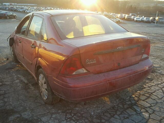 1FAFP34354W105945 - 2004 FORD FOCUS SE C RED photo 3