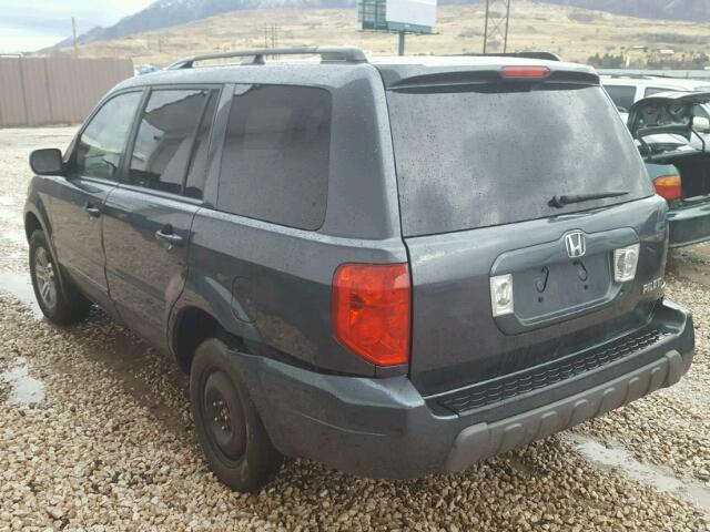 2HKYF18635H536077 - 2005 HONDA PILOT EXL CHARCOAL photo 3