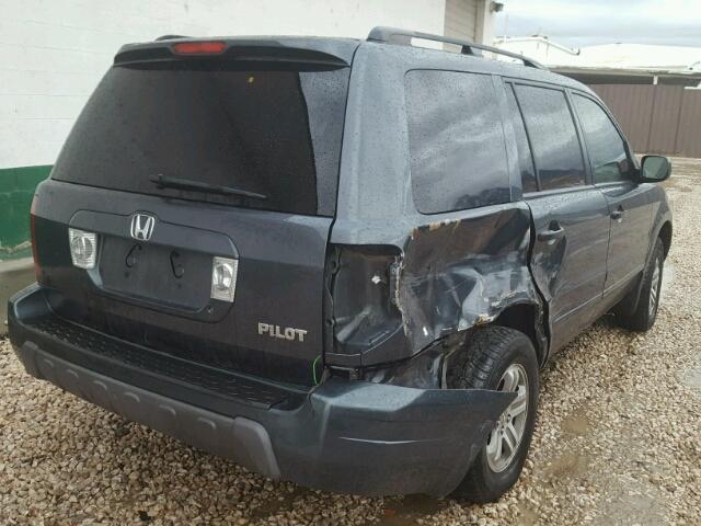 2HKYF18635H536077 - 2005 HONDA PILOT EXL CHARCOAL photo 4