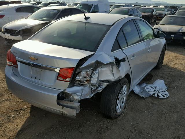 1G1PC5SH1B7155391 - 2011 CHEVROLET CRUZE LS SILVER photo 4