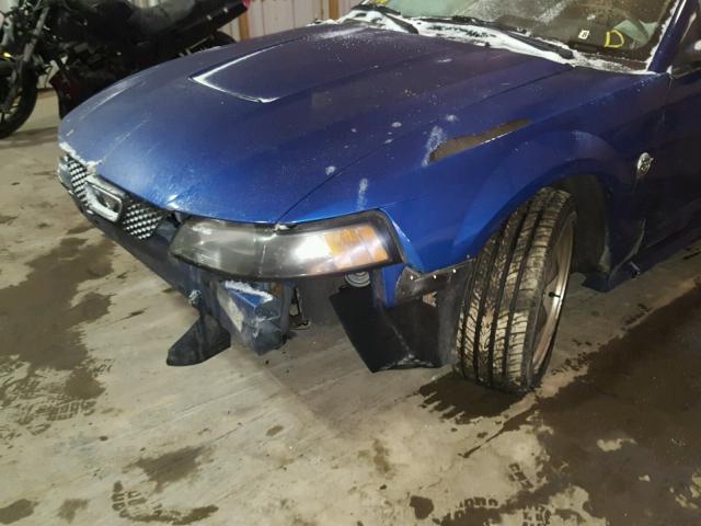 1FAFP40454F106758 - 2004 FORD MUSTANG BLUE photo 10