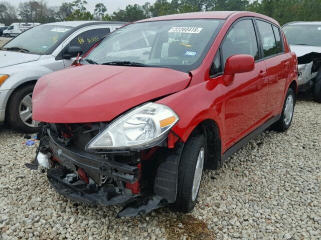 3N1BC1CP9CK202043 - 2012 NISSAN VERSA S RED photo 2