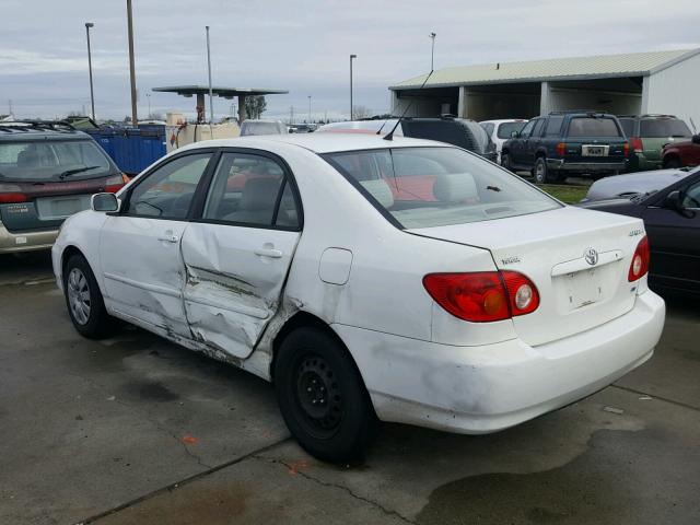 JTDBR32EX30022326 - 2003 TOYOTA COROLLA CE WHITE photo 3