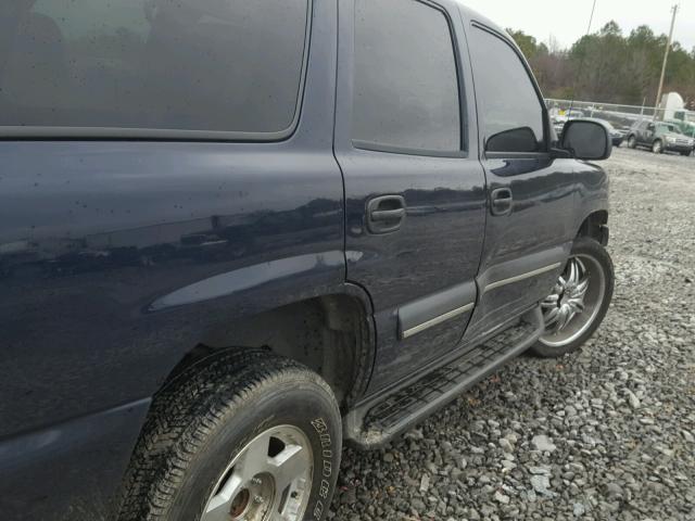 1GNEC13V64J154651 - 2004 CHEVROLET TAHOE C150 BLUE photo 9