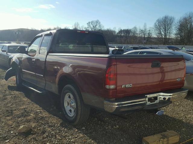 1FTRX17223NA60255 - 2003 FORD F150 MAROON photo 3