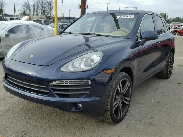 WP1AB2A21CLA48408 - 2012 PORSCHE CAYENNE S BLUE photo 2