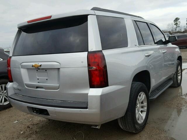 1GNSCAKC4GR163678 - 2016 CHEVROLET TAHOE C150 SILVER photo 4