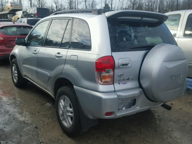 JTEHH20V436092052 - 2003 TOYOTA RAV4 SILVER photo 3