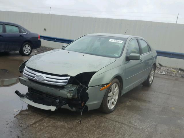 3FAHP08128R160975 - 2008 FORD FUSION SEL GREEN photo 2