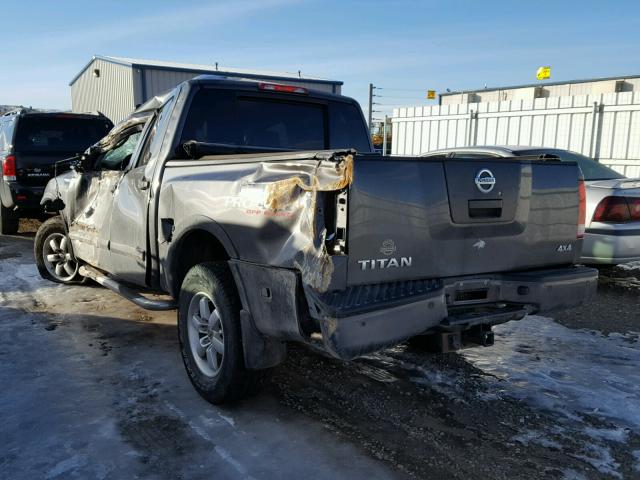 1N6AA07CX9N317072 - 2009 NISSAN TITAN XE GRAY photo 3