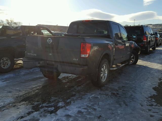 1N6AA07CX9N317072 - 2009 NISSAN TITAN XE GRAY photo 4