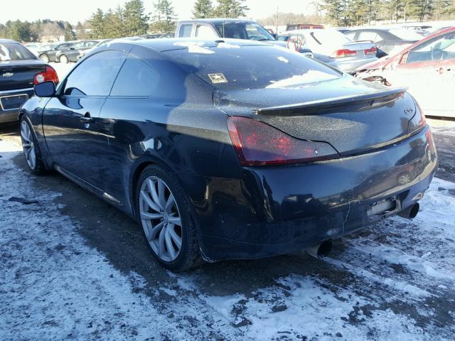 JN1CV6EK1AM100908 - 2010 INFINITI G37 BASE BLACK photo 3