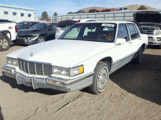 1G6CD53B4M4211022 - 1991 CADILLAC DEVILLE WHITE photo 2